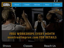 Tablet Screenshot of montrealimprov.com